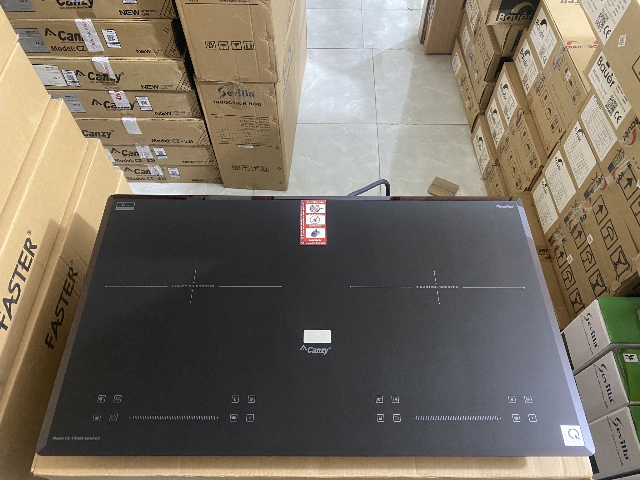 Bếp từ đôi canzy cz itc 666 seri 8.0