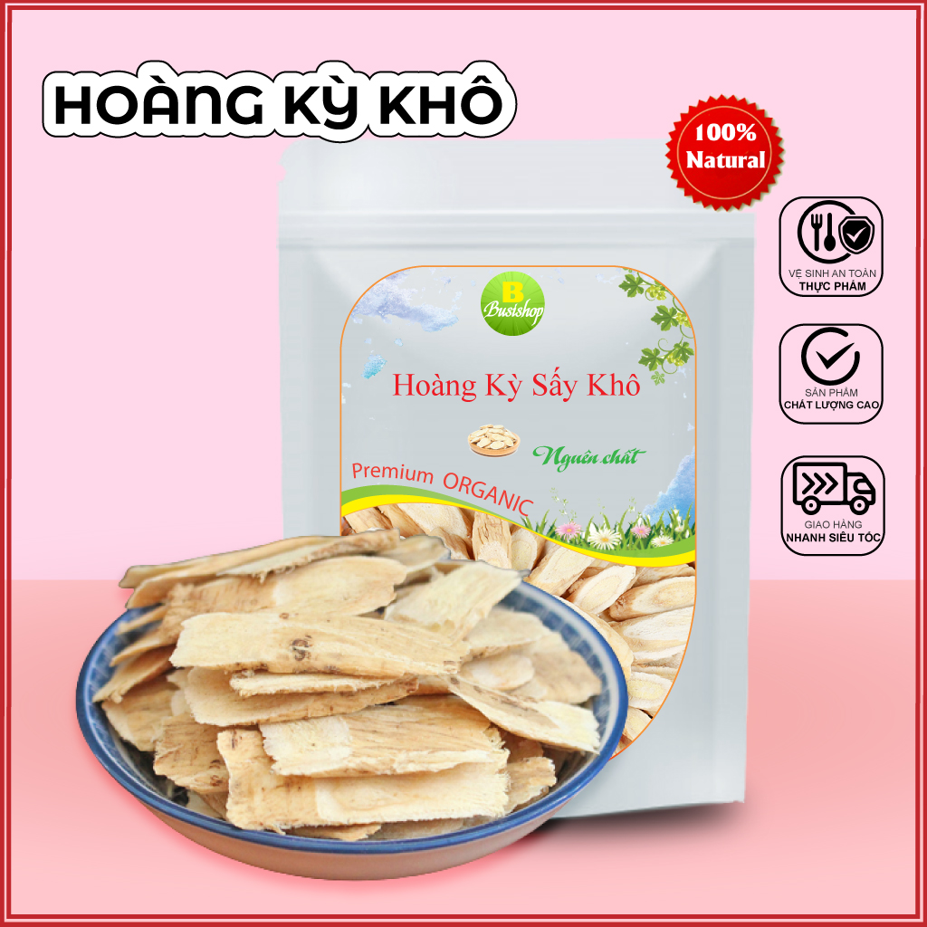 Hoàng kỳ sấy khô 100g , Trà hoàng kỳ khô