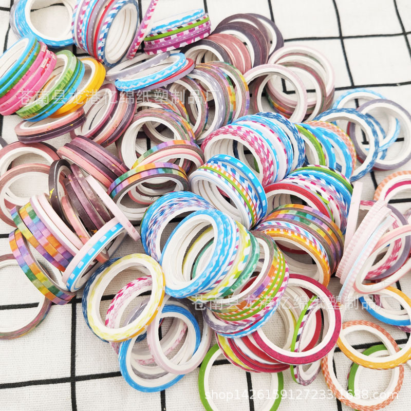 Lốc 10 Cuộn Băng Dính Washi Tape Hoạ Tiết Nhiều Màu Sắc Trang Trí Sổ Tay Nhật Kí Album, Làm Bullet Journal Dễ Thương Winzige