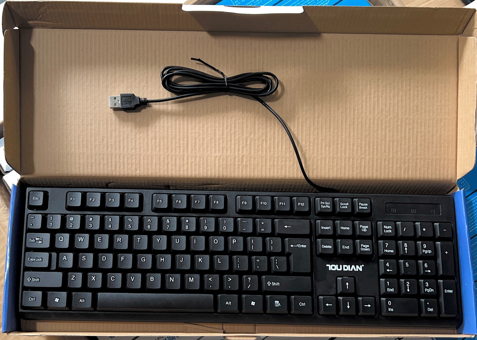 Bàn phím văn phòng fromtech gfire kb-01 có dây văn phòng, học online bền bỉ kiểu dáng hiện đại