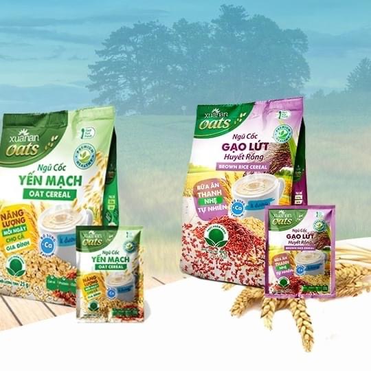 Combo 2 gói Ngũ cốc gạo lức huyết rồng +1 gói Ngũ cốc yến mạch 400g