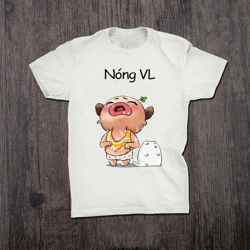 Áo thun nữ form rộng in hình Quỳnh Aka * Nóng VL*, vải dày mịn mát