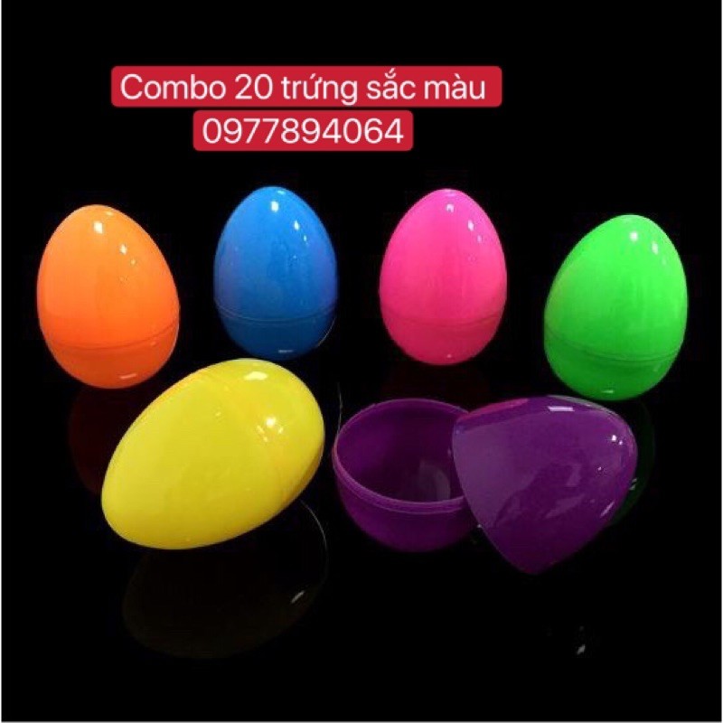 Combo 10 trứng sắc màu