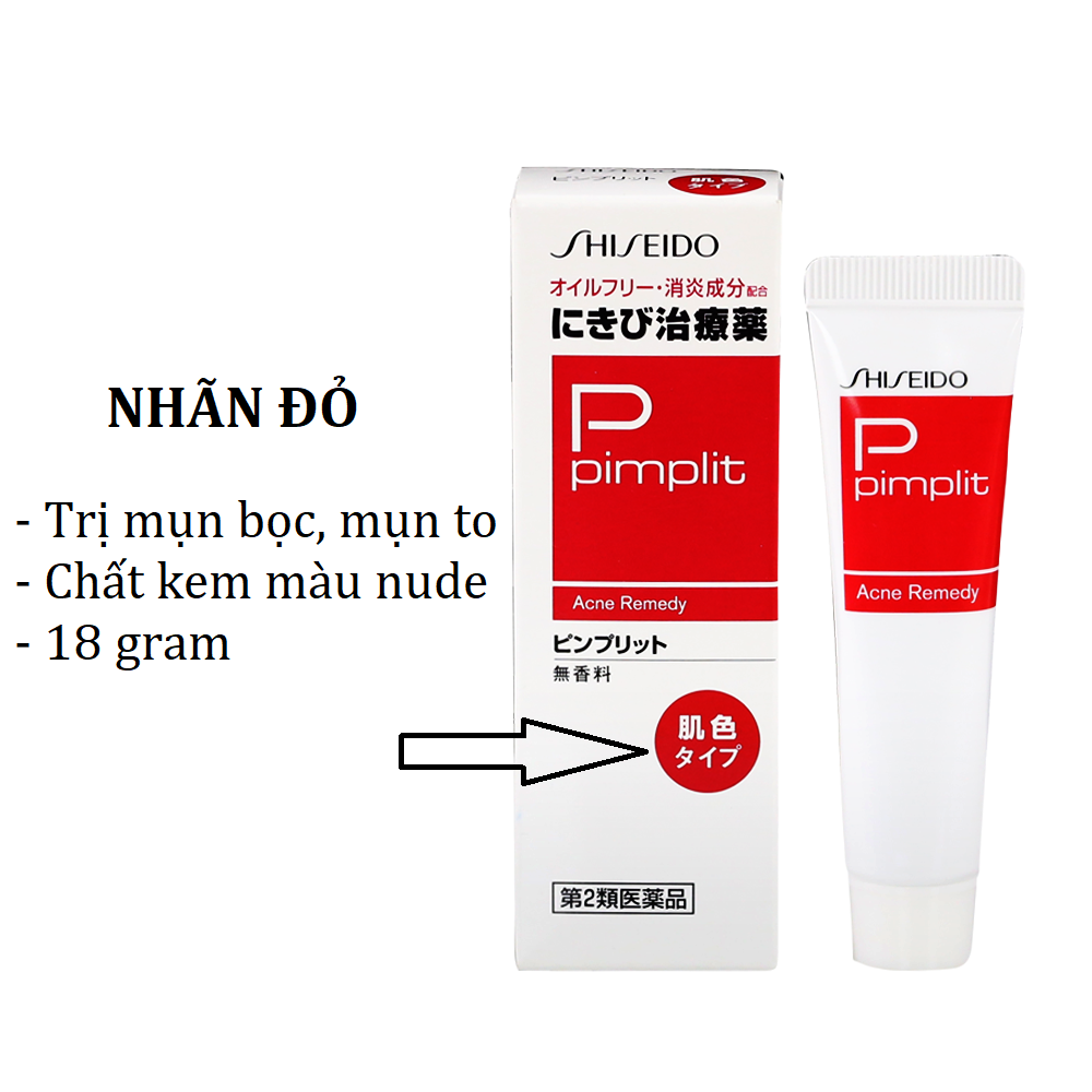 [CHÍNH HÃNG] Kem Giảm Mụn Bọc Shiseido Pimplit 18g Nhật Bản - Nhãn Đỏ - TITITAN