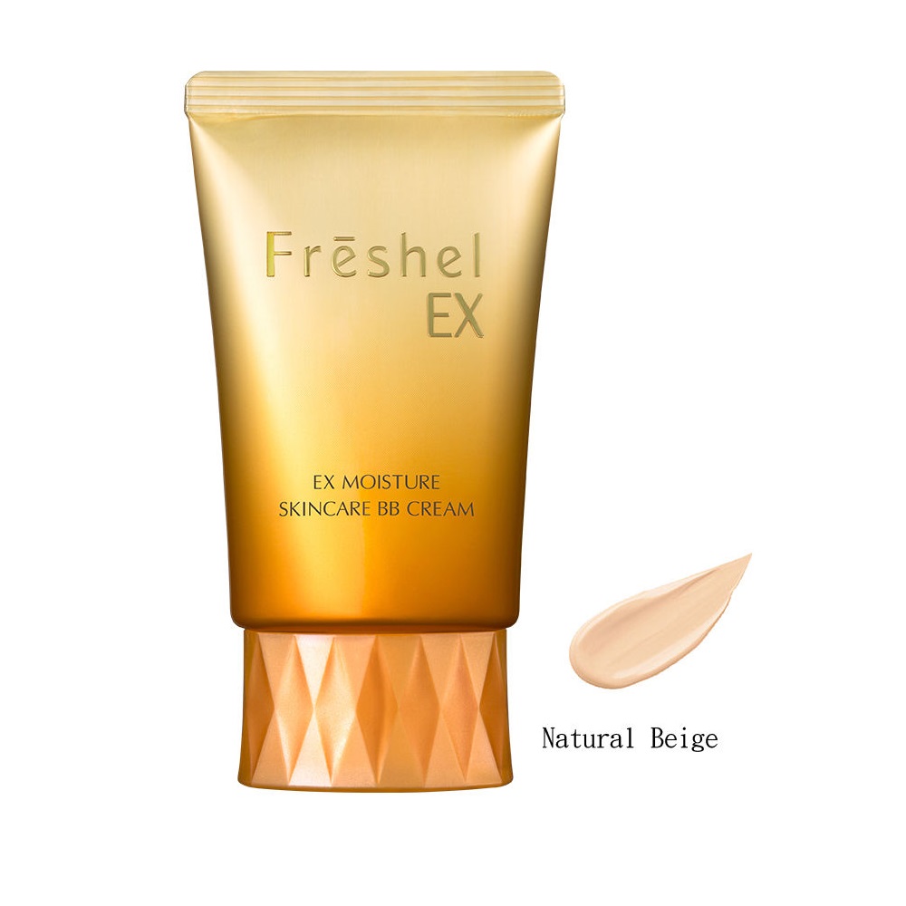 Kem trang điểm BB chống lão hóa, chống nắng 5in1 Kanebo Freshel EX MOISTURE SKINCARE BB CREAM SPF32 PA++ 50g, kem nền chống lão hóa chống nắng 5in1 BB cream dành cho da lão hóa,
