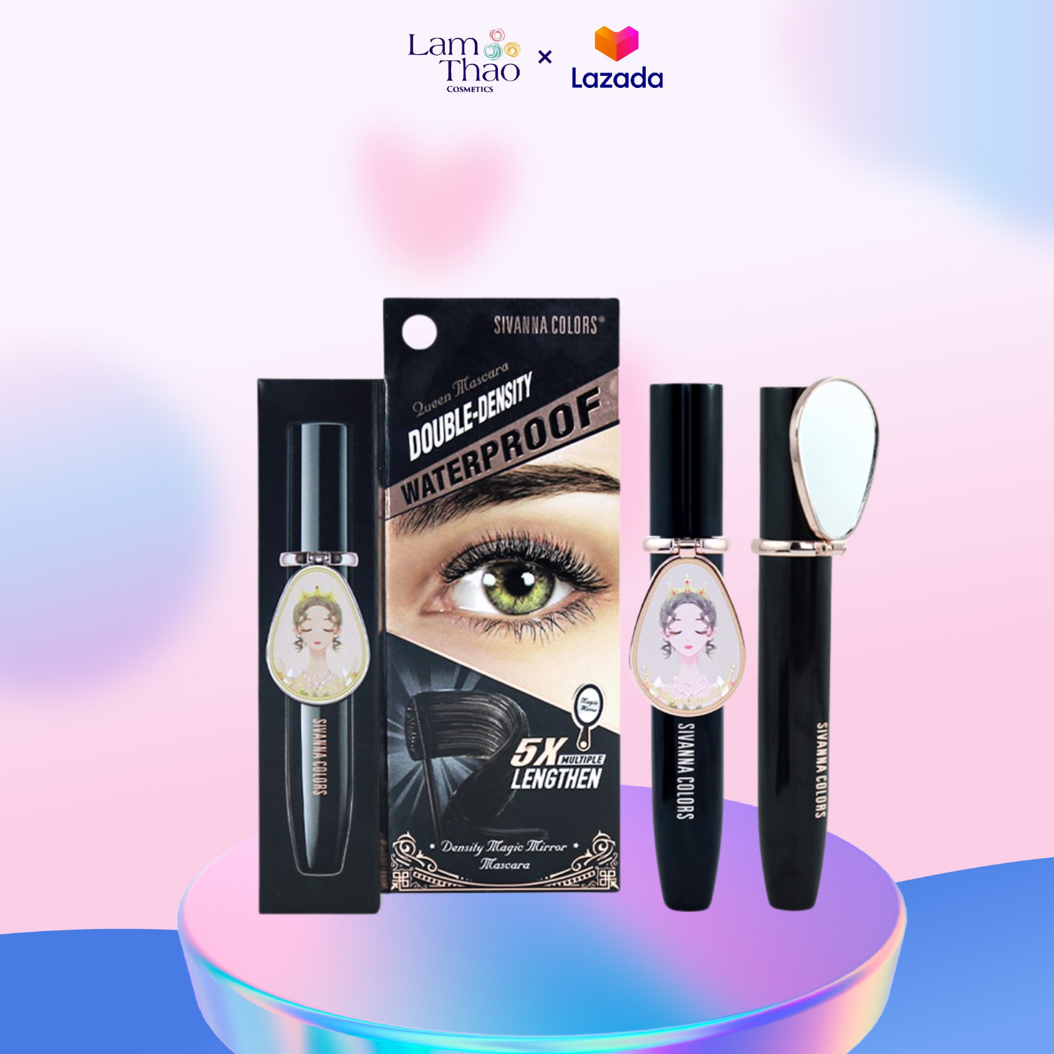 Mascara Làm Dày Dài Cong Mi Sivanna Colors Density Magic Mirror Mascara