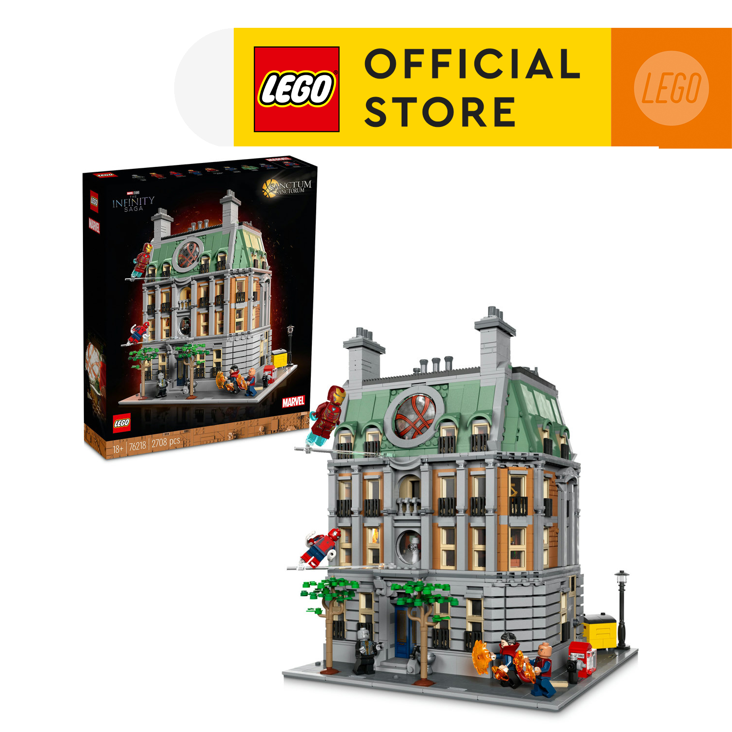 Lego® super heroes 76218 đồ chơi lắp ráp căn cứ phép thuật của doctor strange