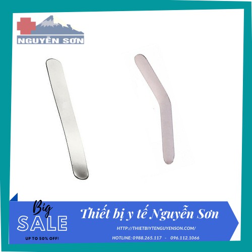 Que đè lưỡi Inox thẳng, cong chữ V  - thiết bị y tế Nguyễn Sơn