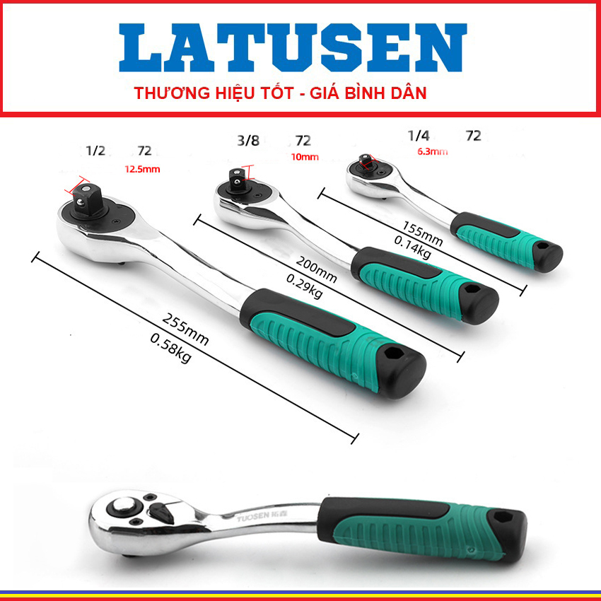 Cần xiết lực tự động 1/2 1/4 3/8 inch TUOSEN