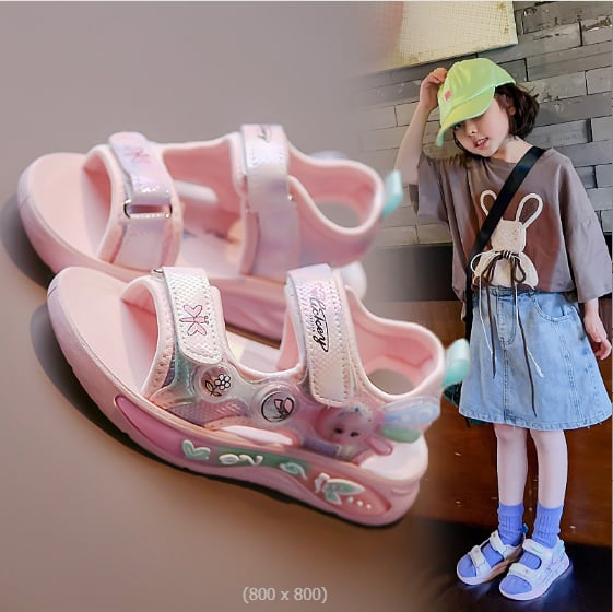 Dép sandanl bé gái dép quai hậu cho bé gái _TT424