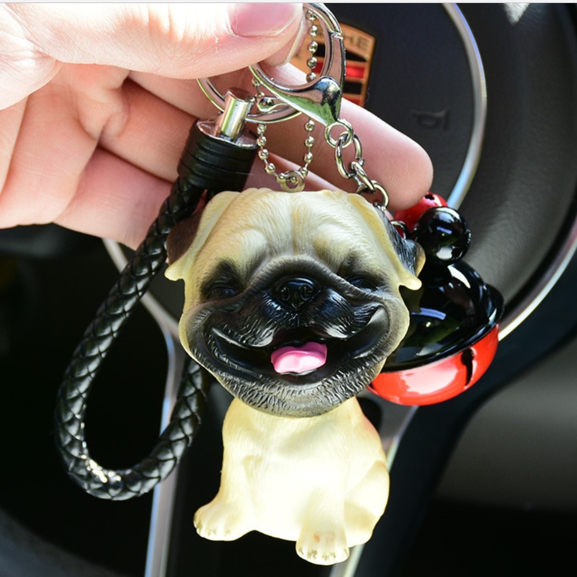 Móc khóa chó huskycute 3d