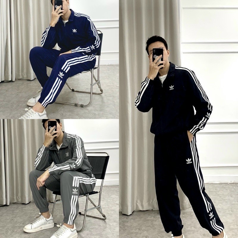 Bộ gió thể thao cao cấp[ HOT NHẤT 2022] bộ thể thao gió co giãn cao cấp,Bộ Thể Thao Nam 3 sọc,bộ thể thao nam siêu đẹp