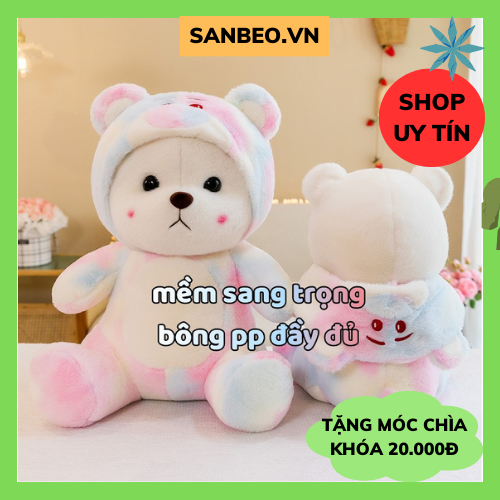 Gấu lena nhồi bông nhiều màu sắc dễ thương phù hợp làm qùa tặng ý nghĩa - sanbeo.vn