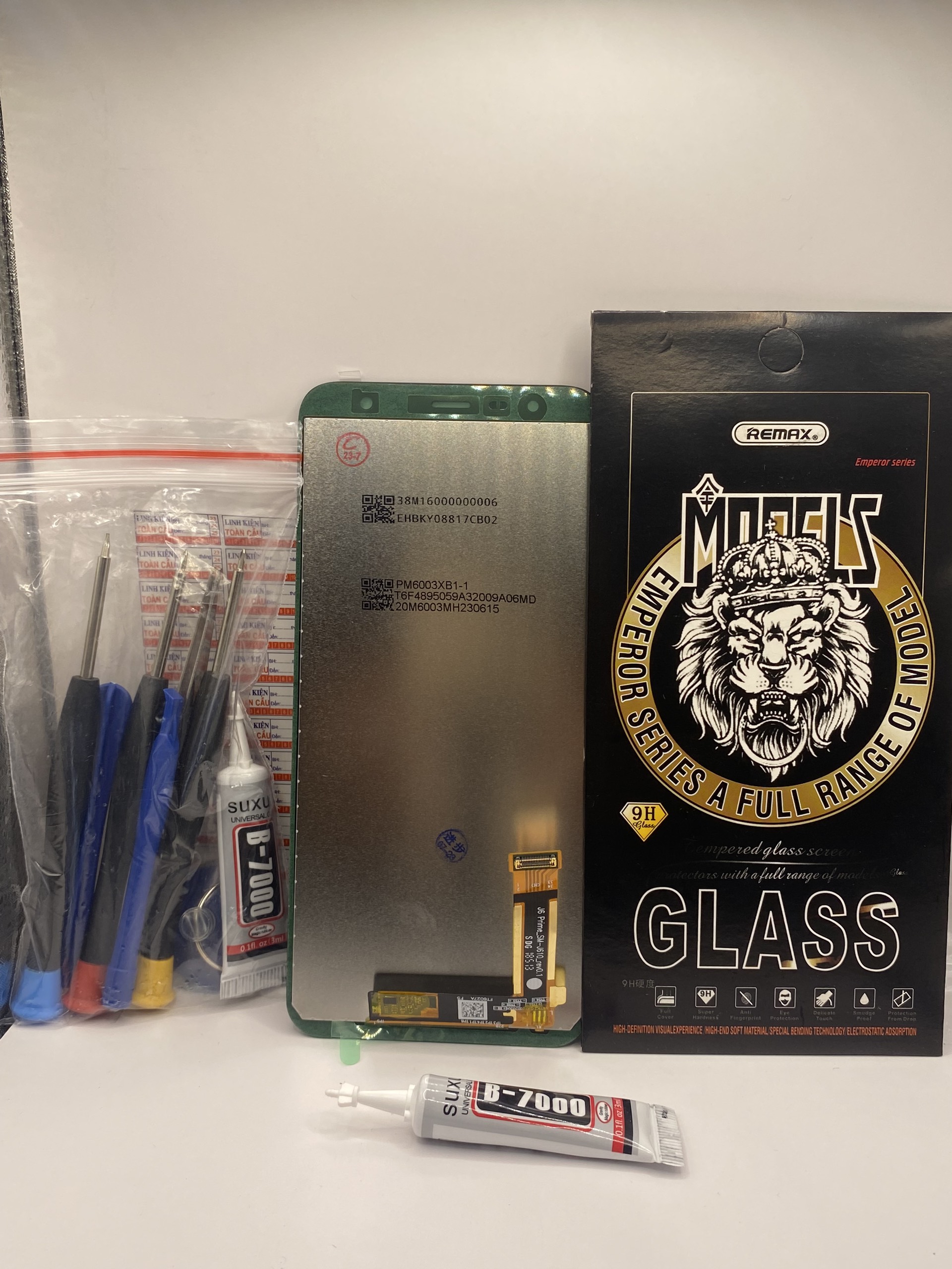 Màn sam sung j6 plus / j4 plus / j6+ / j4+ / j410 / j415 / j610 / j4 core / j6+ 2018 / j4+ 2018 new full bộ tặng kèm keo+tuavit+cường lực+que chọc sim