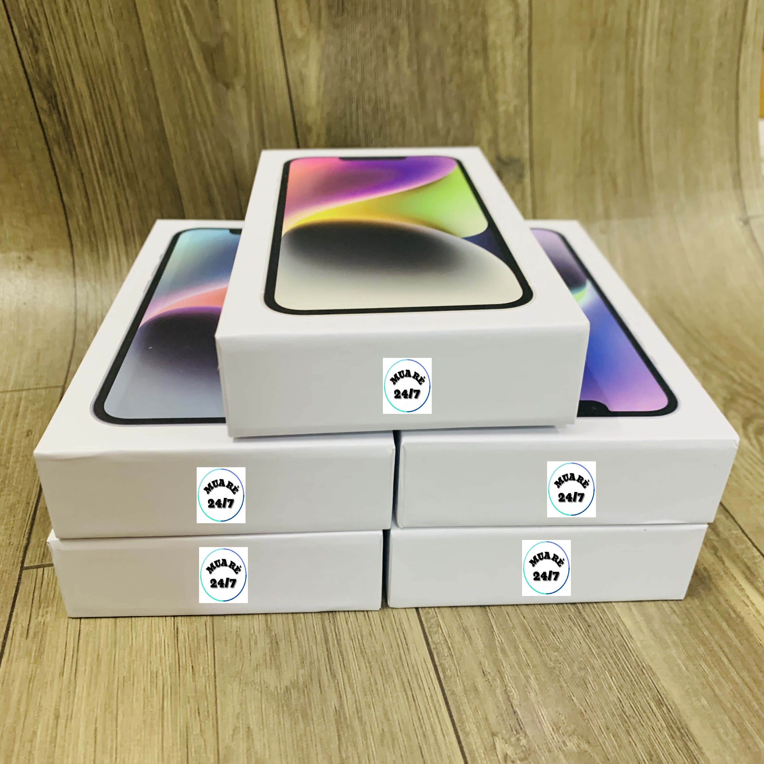 Hộp đựng IP14 màu tím, đỏ, xanh, trắng, đen