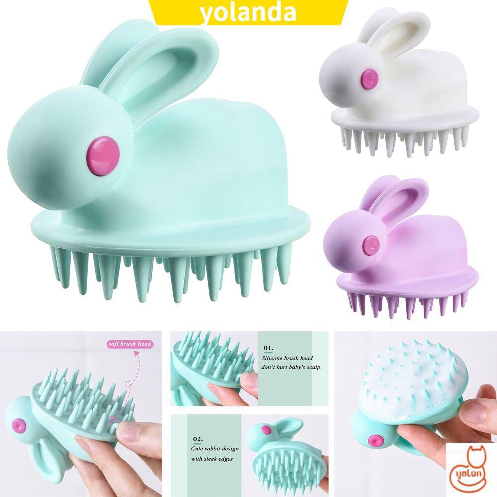 LƯỢC GỘI ĐẦU SILICON HÌNH THỎ ĐÁNG YÊU
