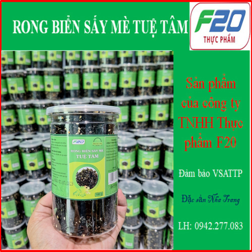 rong biển ăn liền - rong biển sấy mè thuần chay hộp Lớn ăn mãi không hết