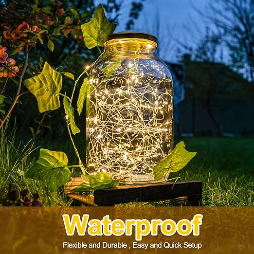 2M Christmas decorative light string, 20cm warm light string, dating decorative light string, romantic LED mini string light Firefly Lights Christmas lights outdoor waterproof