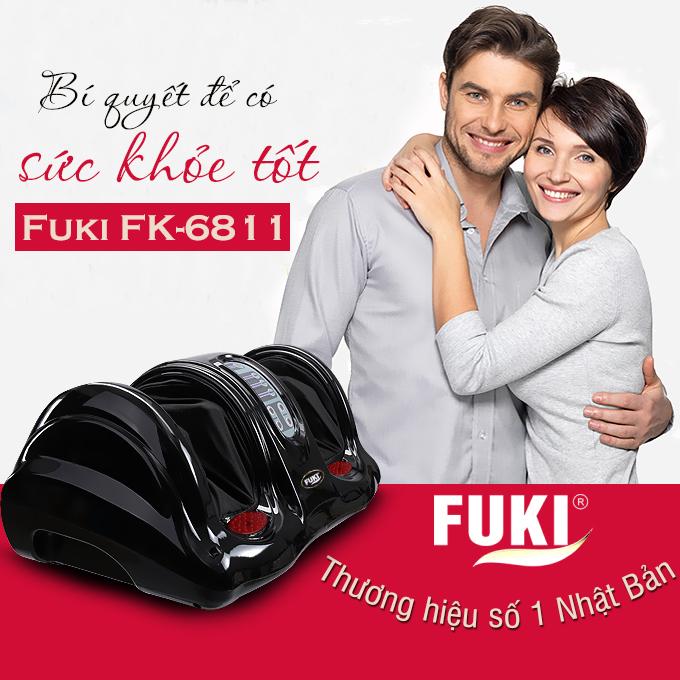 Máy massage chân hồng ngoại Fuki Nhật Bản FK-6811 (Màu đen)