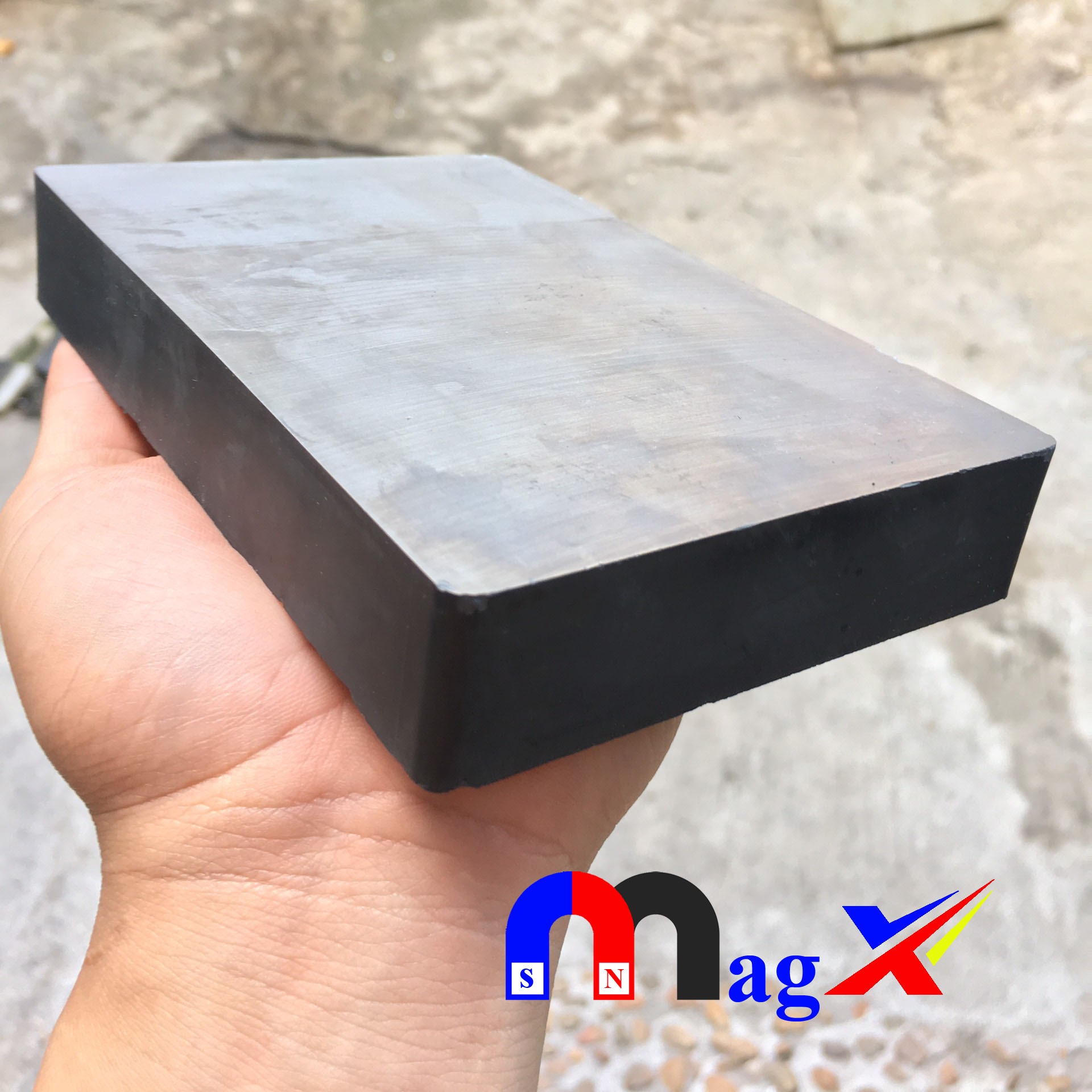 [HCM]Nam Châm Ferrite 150x100x25mm - Nam Châm Đen Hình Chữ Nhật Y30