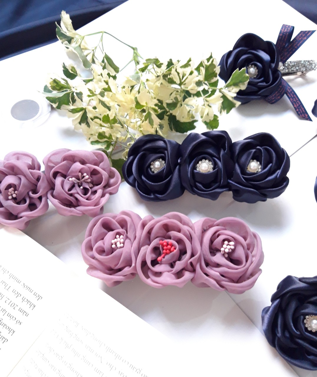 Kẹp tóc Hoa handmake