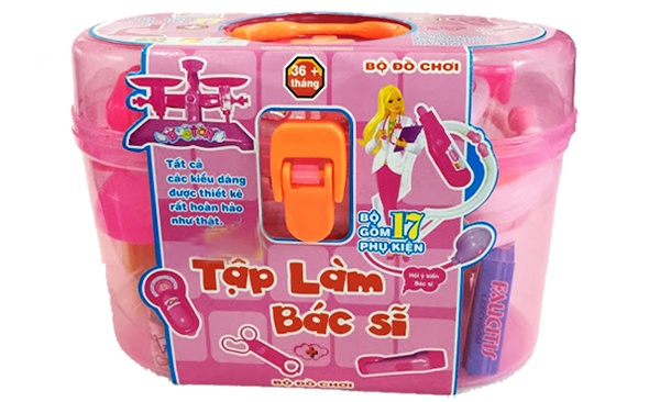 Hộp đồ chơi bác sĩ cho bé- 17 chi tiết lớn
