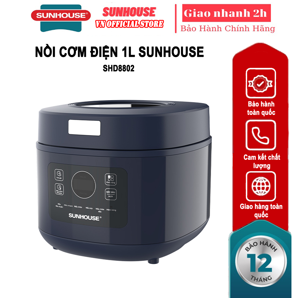 Nồi cơm điện 1 lit sunhouse shd8802