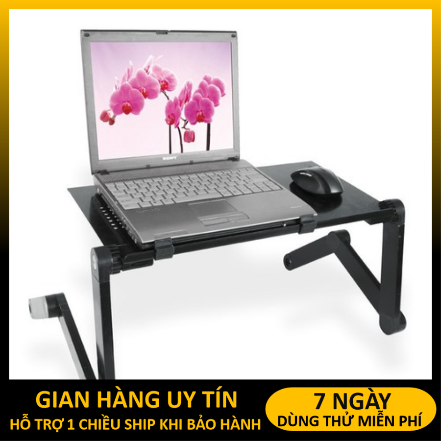 Bàn để laptop gấp gọn đa năng Bàn để laptop đa năng cao cấp có quạt tản nhiệt, bàn laptop, bàn kê laptop Lỗi 1 Đổi 1 Bảo Hành Toàn Quốc