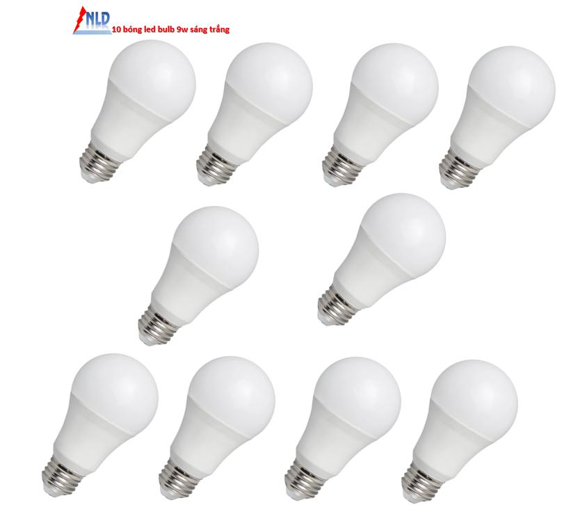 Bộ 10 Đèn Led Bulb nấm 7W sáng trắng
