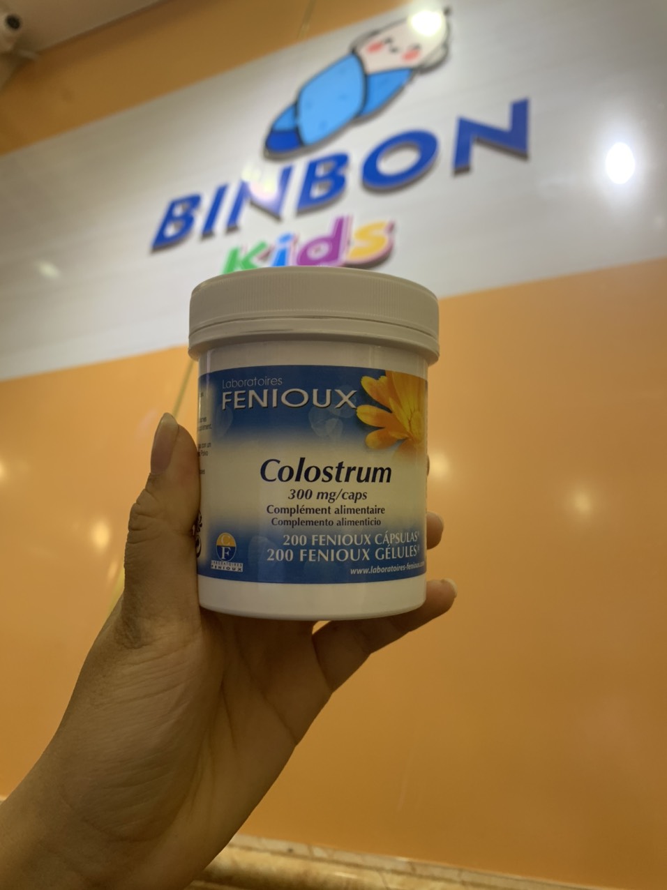 Sữa Non Pháp Fenioux Colostrum hộp 200 viên