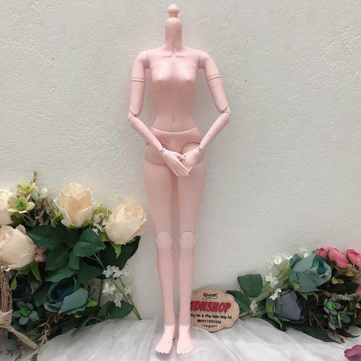 Cơ thể búp bê 60cm hàng đẹp không kèm đầu (màu trắng hồng)
