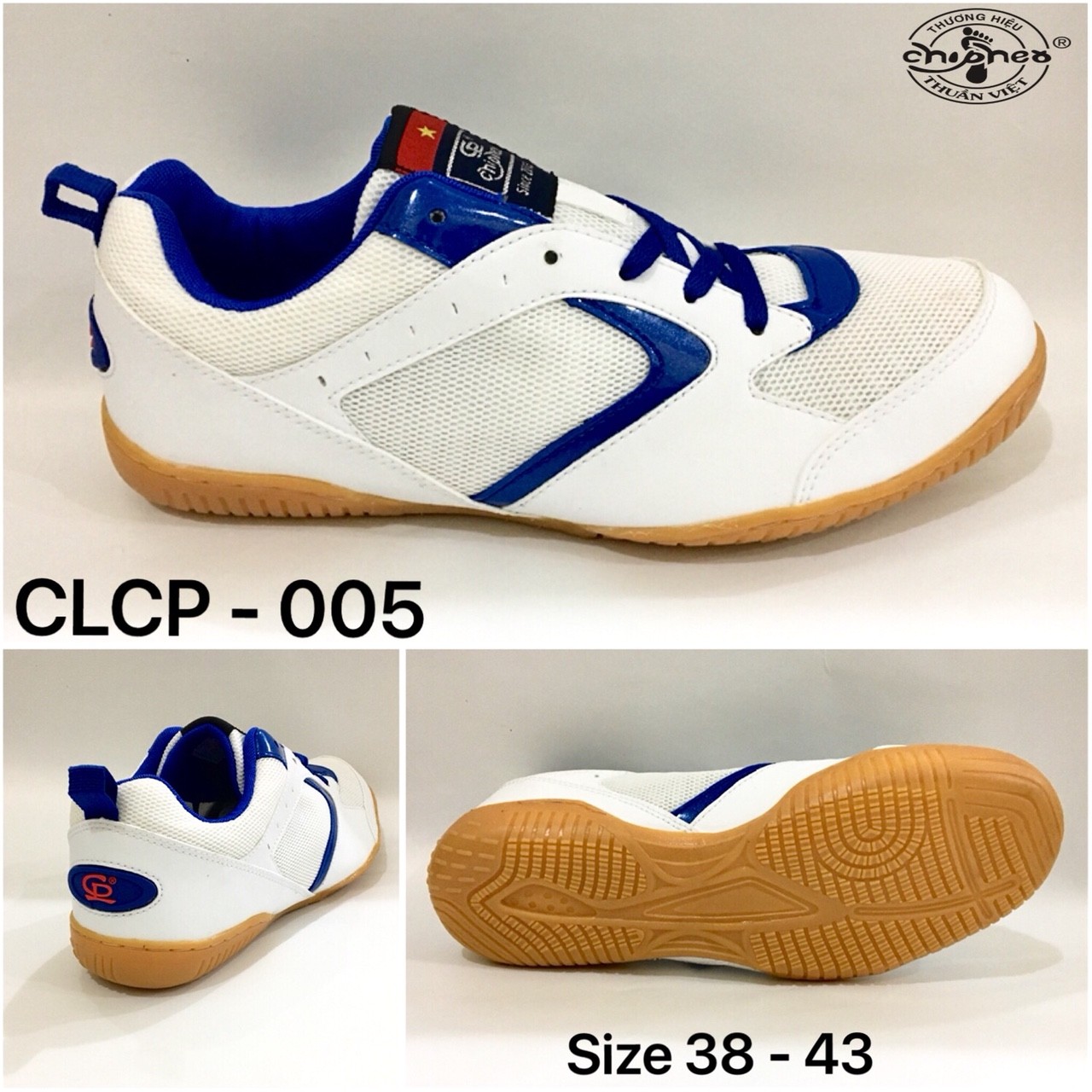 Giầy cầu lông, bóng bàn, bóng chuyền đa năng Chí Phèo CP 005