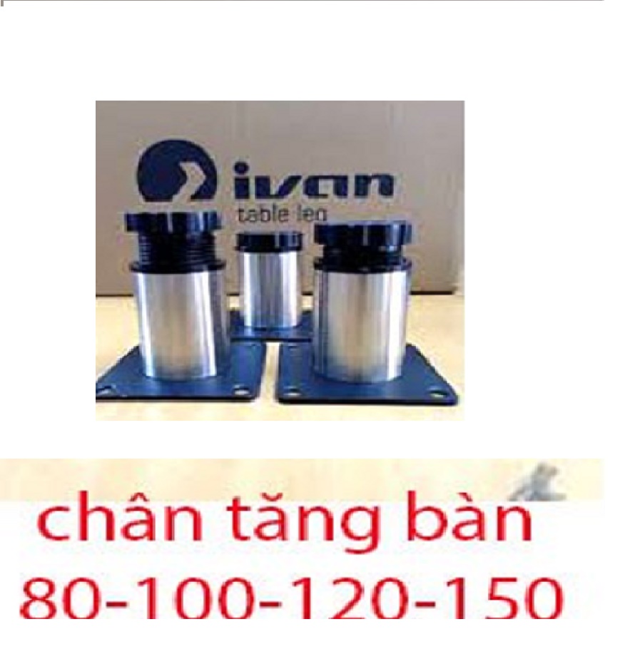 Chân kệ tivi inox IVAN đế tăng nhựa Ø50 inox