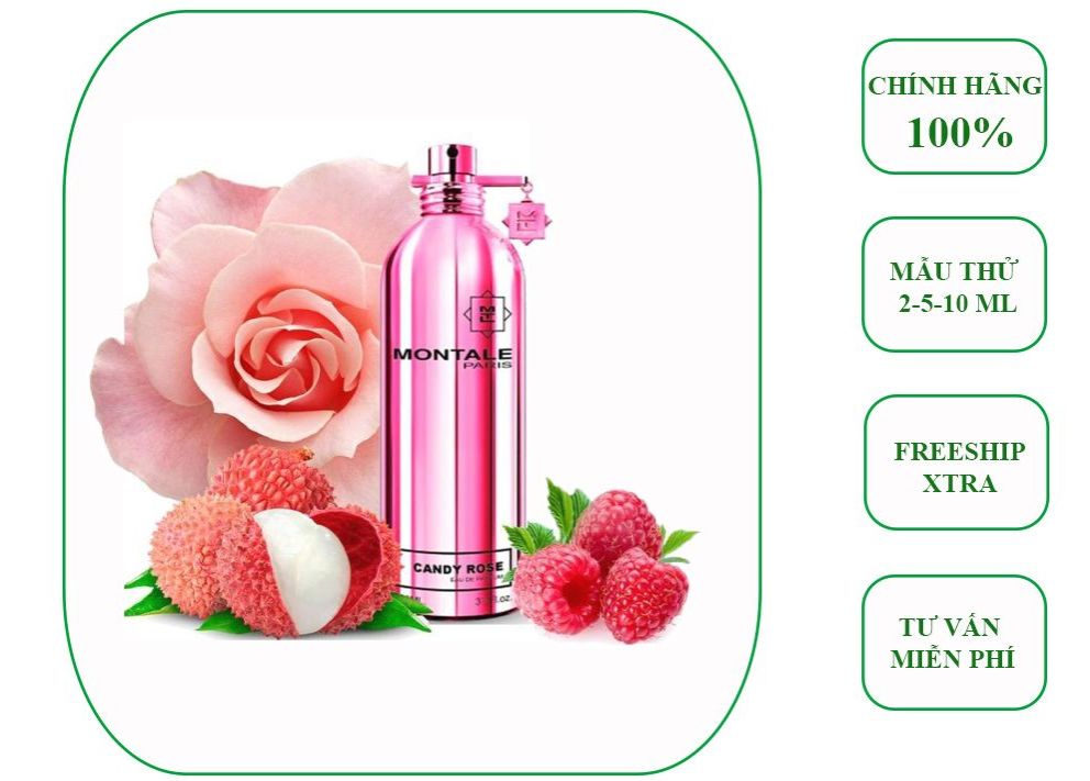 [chiết 2,5,10ml nước hoa montale candy rose