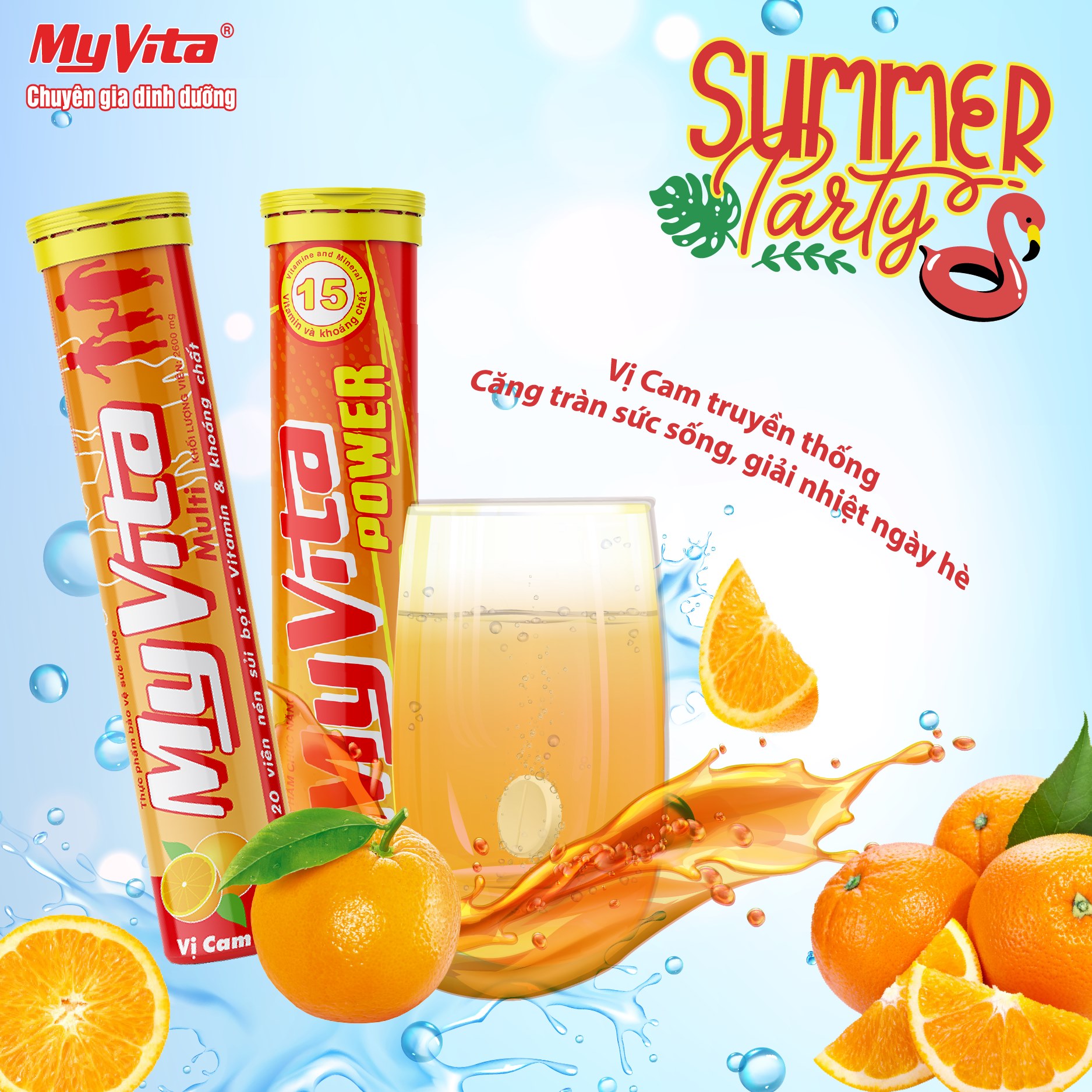 Viên sủi MyVita Multi- Bổ sung Vitamin & Khoáng chất- Tăng cường đề kháng