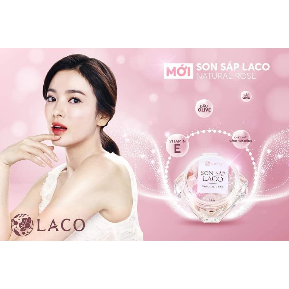 Thanh lý - Son dưỡng môi laco- Dưỡng môi mềm min, hồng tươi