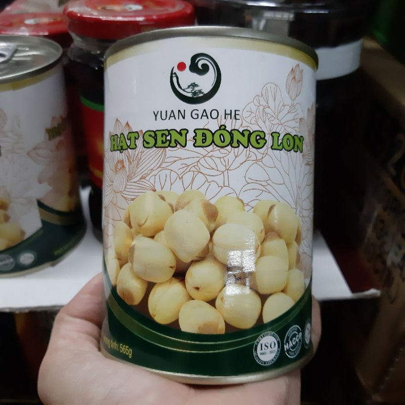 Hạt sen ngâm nước đường đóng lon 565gram, cam kết hàng đúng mô tả, chất lượng đảm bảo, an toàn cho người sử dụng