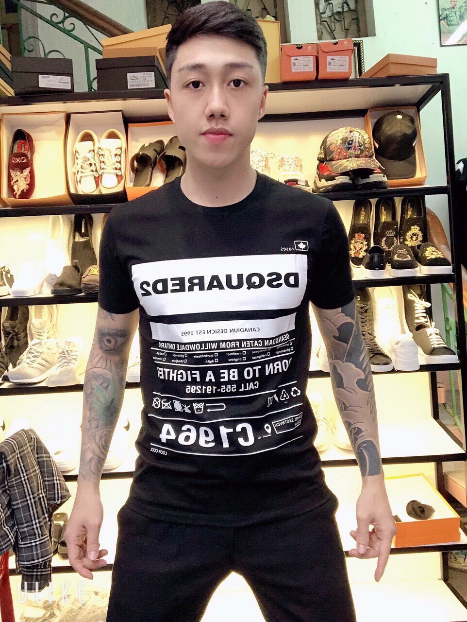 Áo Thun Nam Hàn Quốc, Áo Thun Unisex Cao Cấp Dsquared, Áo Đôi Phong Cách Hàn, Chất Liệu Co Dãn Thoải Mái AC04- Đủ size