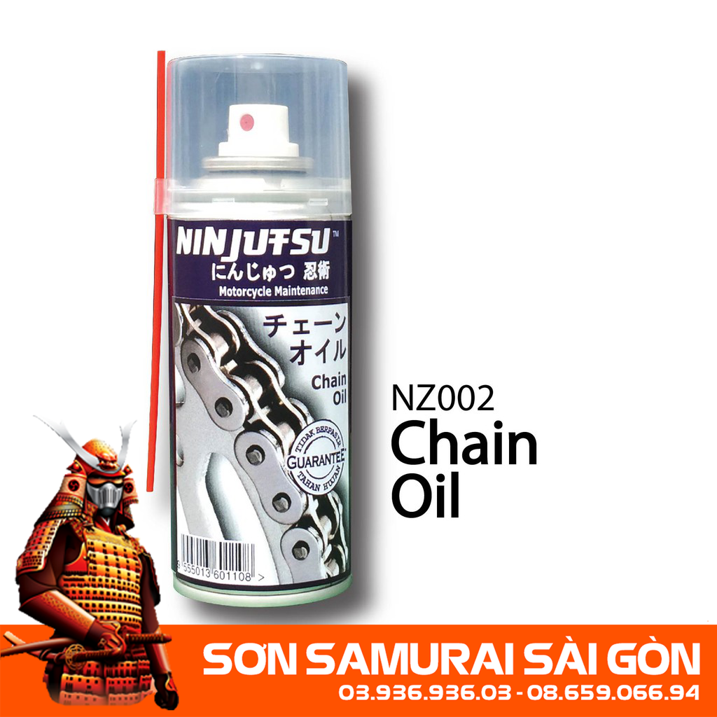 Sơn samurai nz002 dầu xích chính hãng - sơn phun xe máy kurobushi/ samurai sài gòn