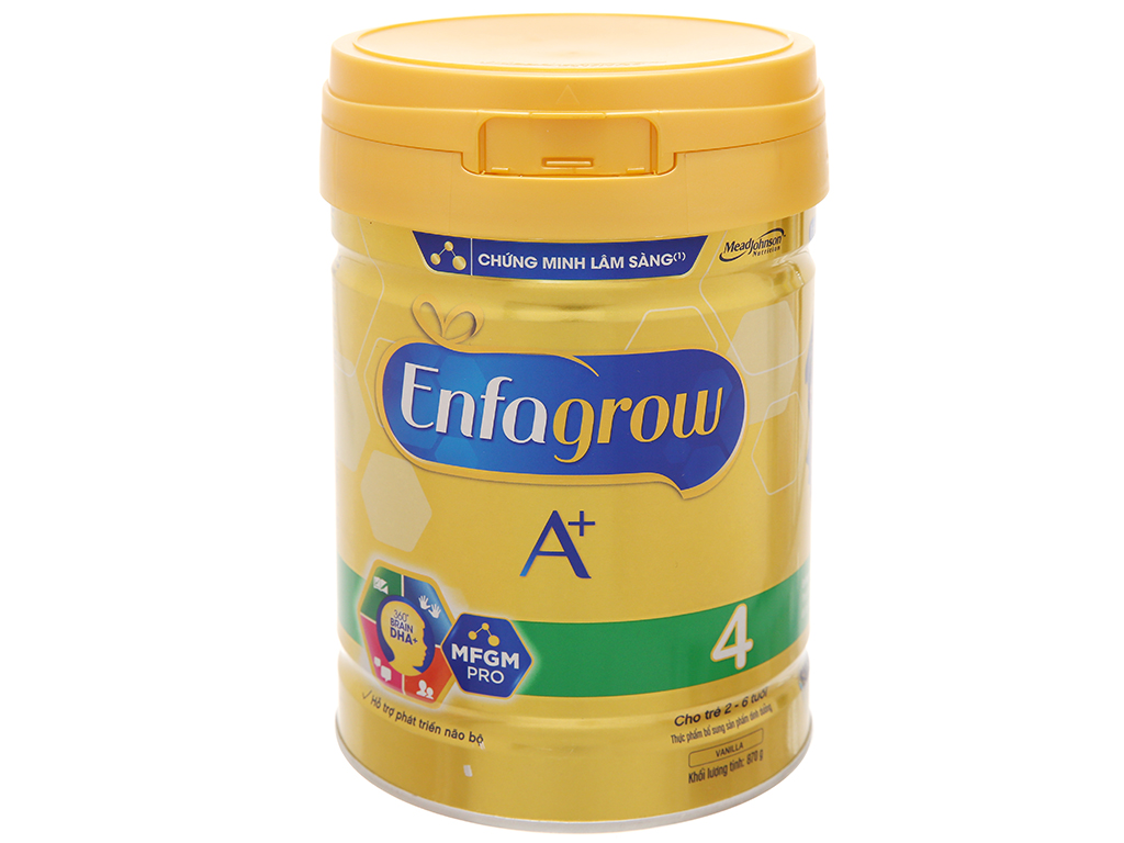 Sữa bột enfagrow a + brain dha+ số 4 hương vani 870g