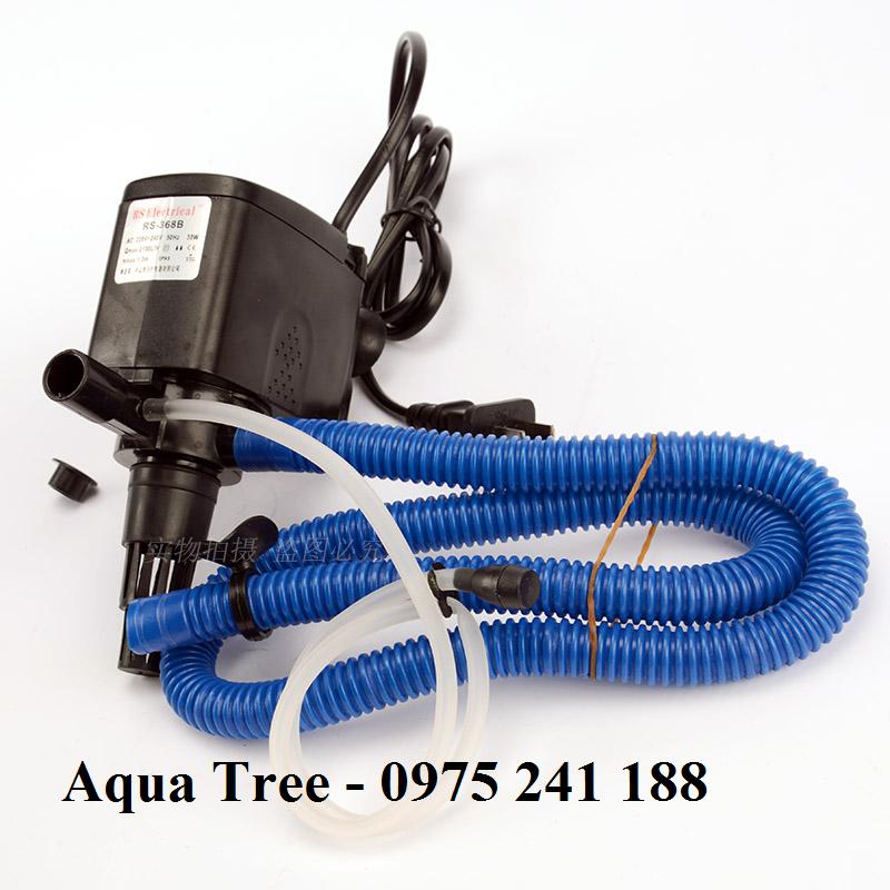 Bơm bể cá 2 đầu nước ra RS-705, công suất 15W, lưu lượng 800 lít/ giờ