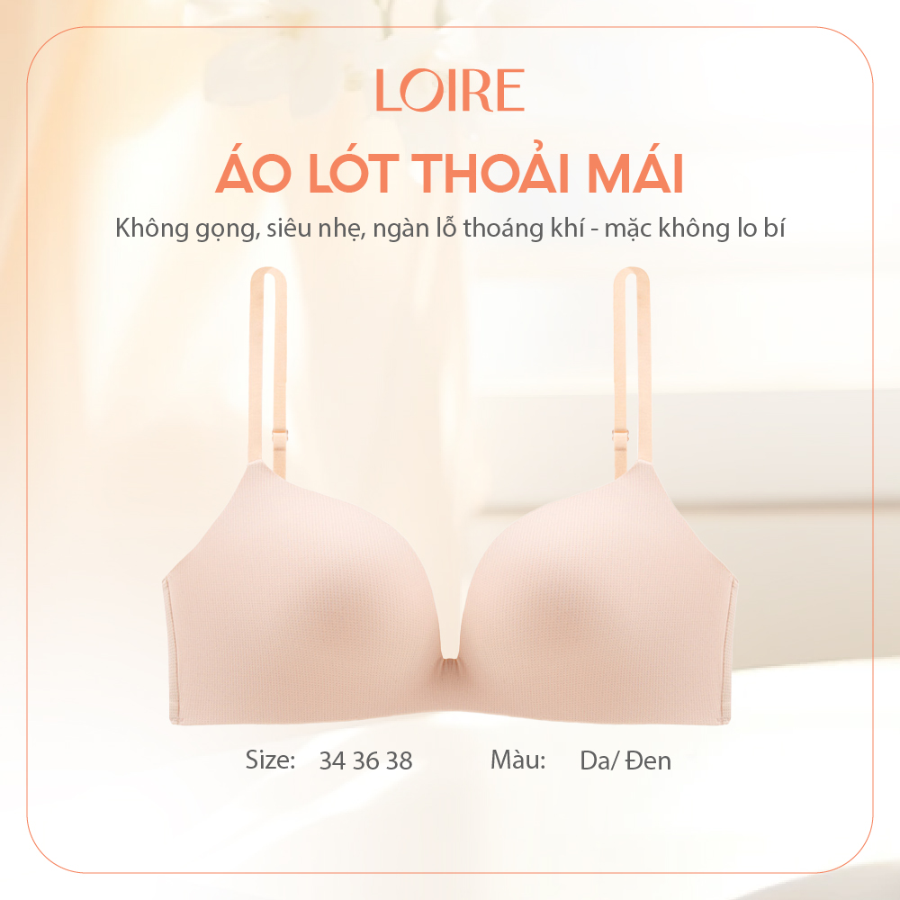 Áo Lót Nữ Không Gọng Đệm Mỏng Nâng Ngực Push-up LOIRE BRTS33