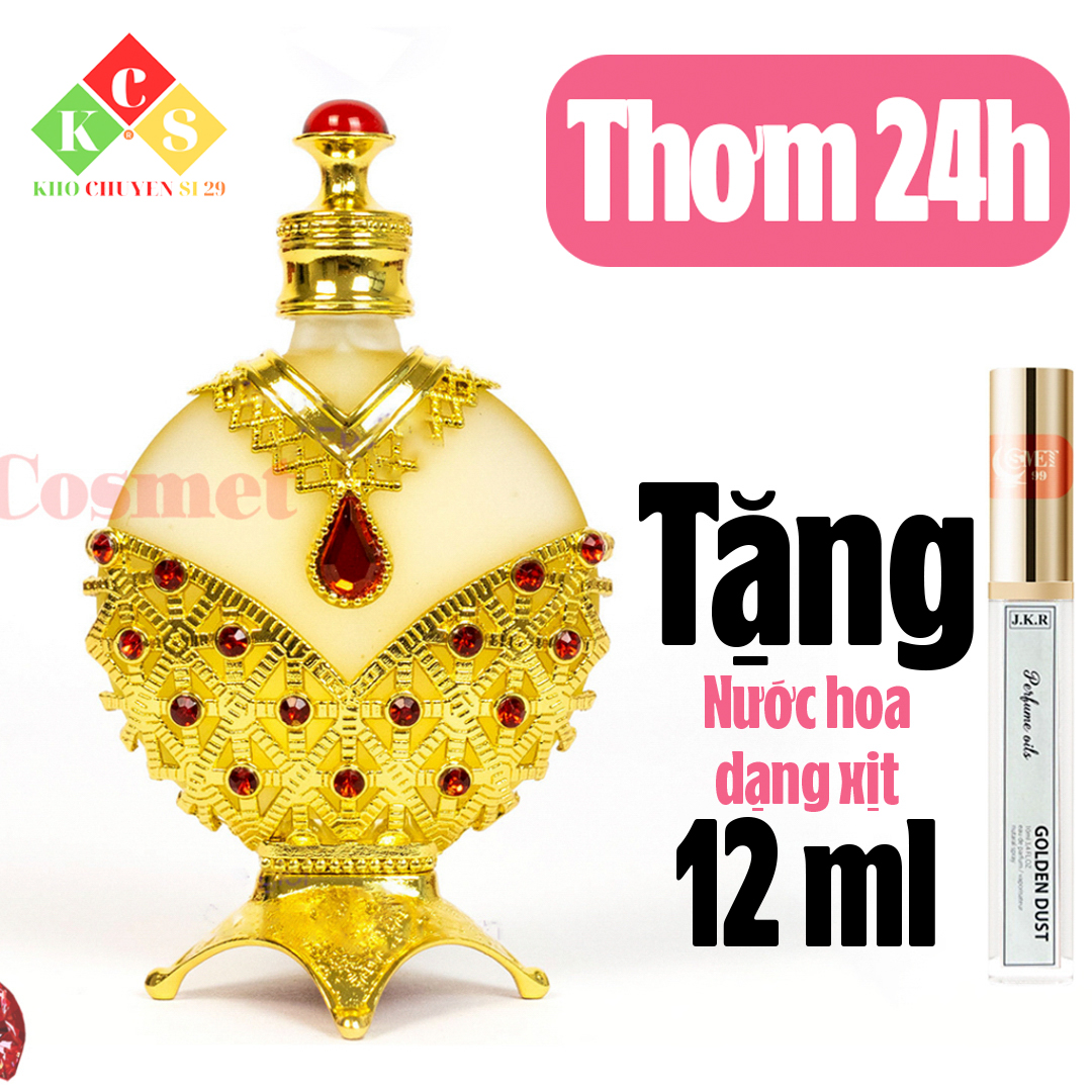 Tinh Dầu Nước Hoa Dubai Thiết Kế Nữ Hoàng Công Chúa 35ml , Thơm Quyễn Rũ Ngọt Ngào Kéo Dài Đến 48h TẶNG QUÀ NƯỚC HOA XỊT THƠM 12ML