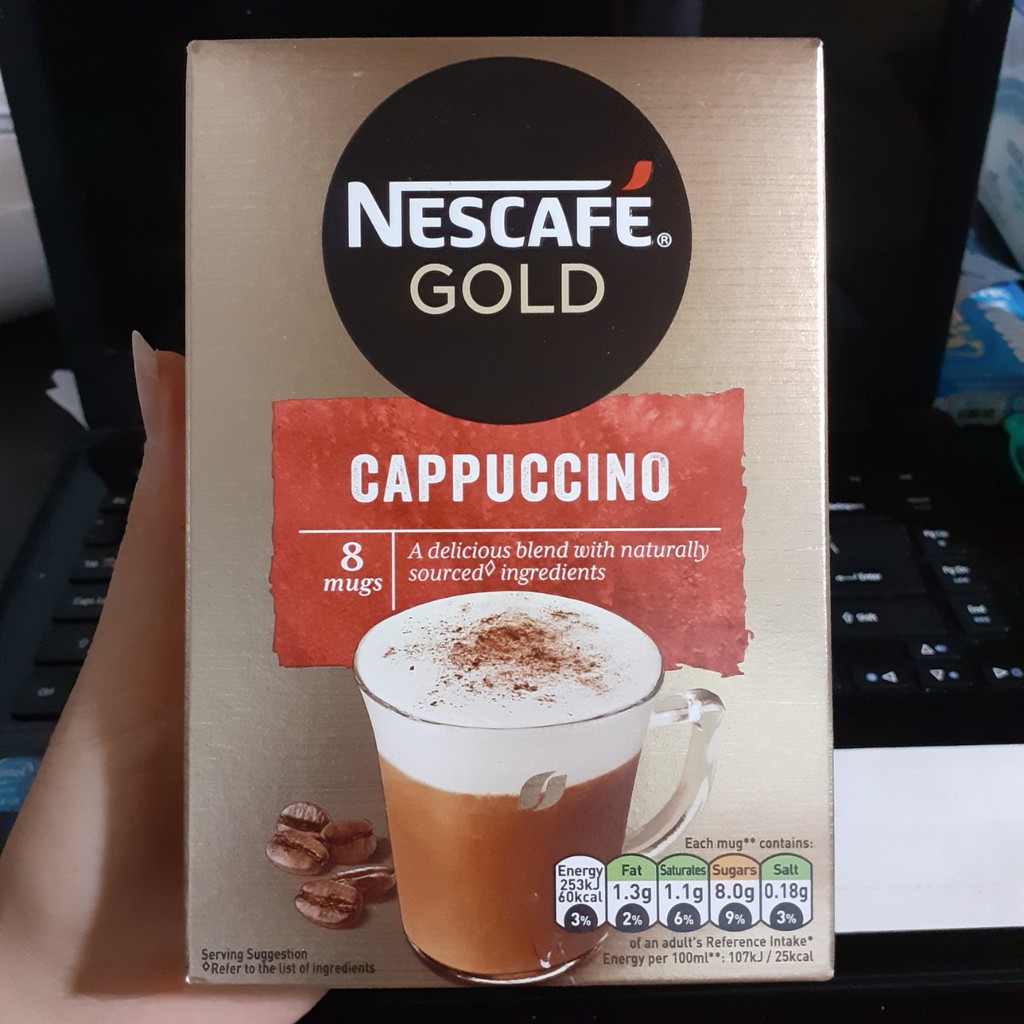Nescafe gold cappuccino hộp 124g