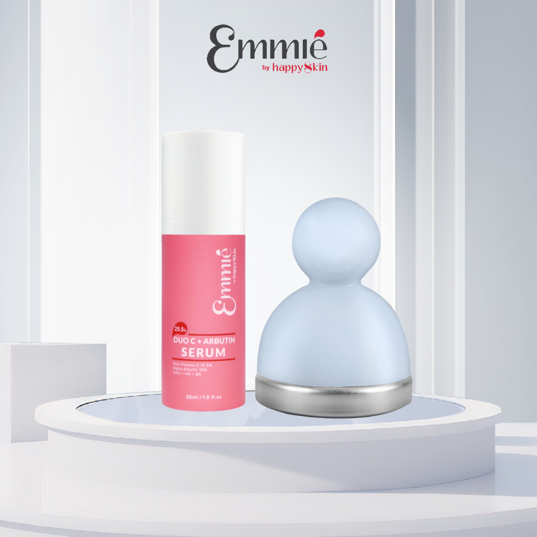 1 Tinh Chất Làm Mờ Đốm Nâu Thâm Nám Emmié và 1 Cây Lăn Lạnh Emmié By Happyskin