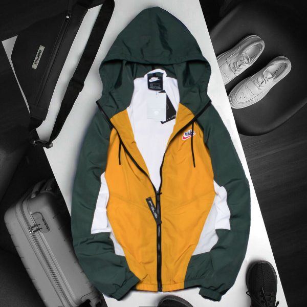 Áo khoác Nike chống nắng chống nước Heritage - Vàng phối rêu