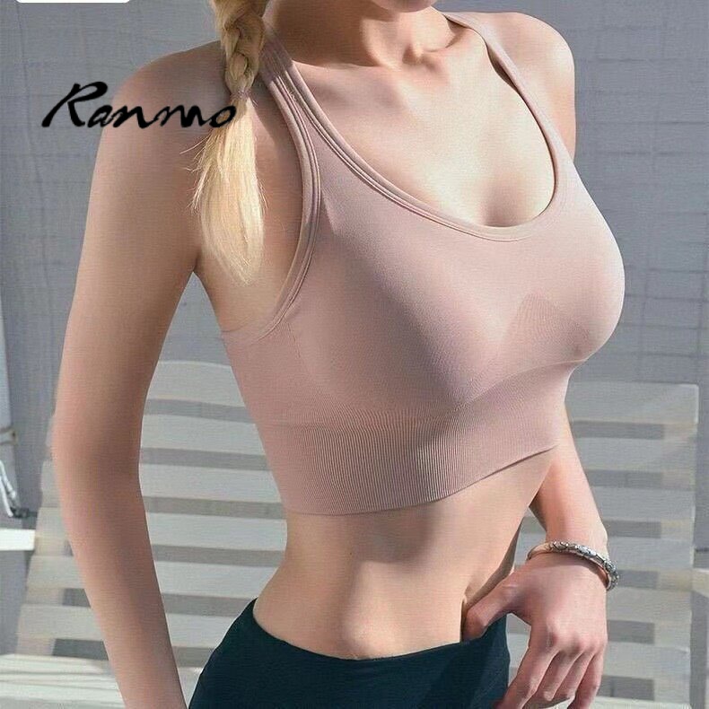 Ranmo áo ngực không gọng 40-80kg áo ngực thể thao không dây nâng ngực yoga