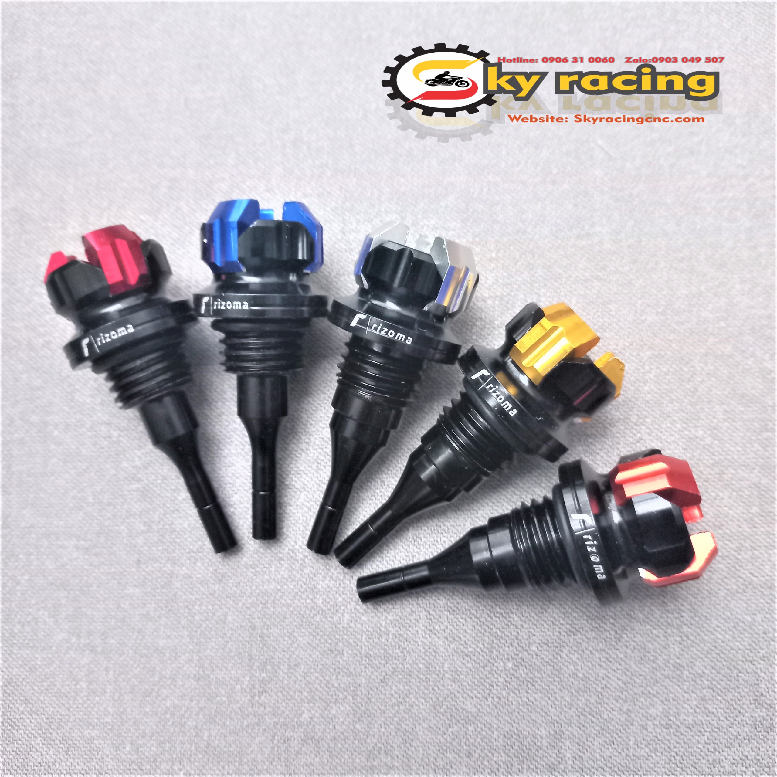 Ty thâm nhớt nhôm kiểu CNC gắn cho các dòng Honda và Yamaha