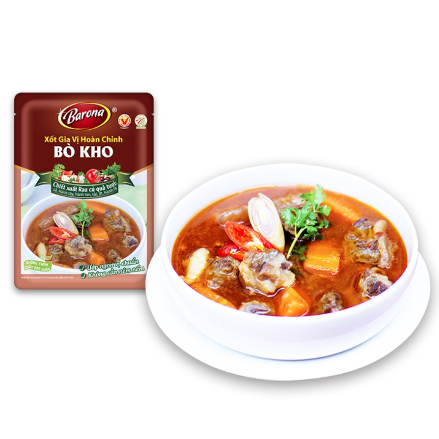 Xốt gia vị hoàn chỉnh barona - bò kho