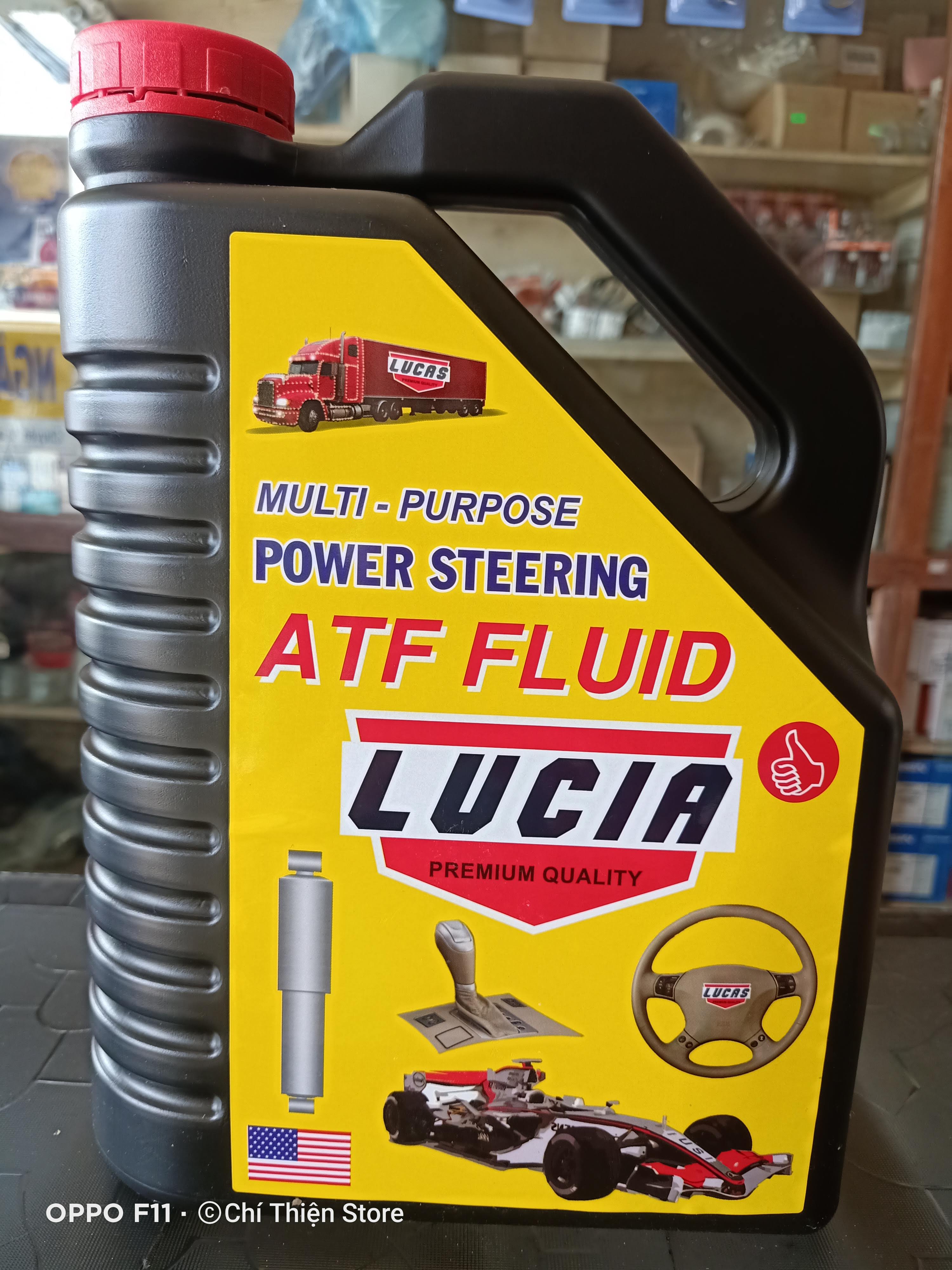 Dầu Trợ Lực Tay Lái, Hợp Số Tự Động, Thủy Lực, Phuộc( Nhớt 10) LUCIA 4 Lít